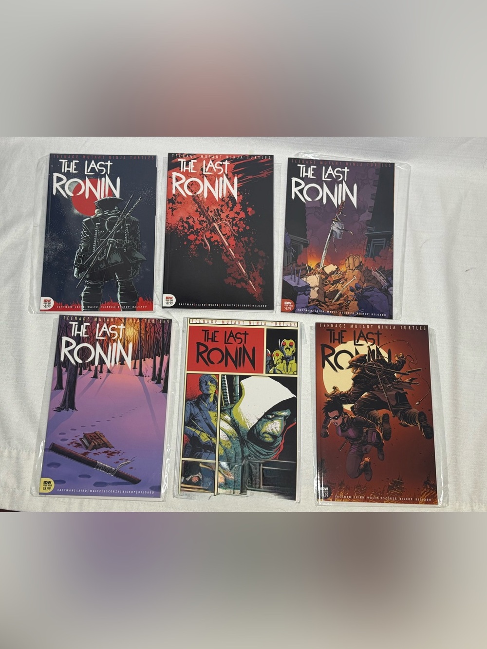 The Last Ronin TMNT Comic Set #1 #2 #3 #4 #5 RI Variant First Prints